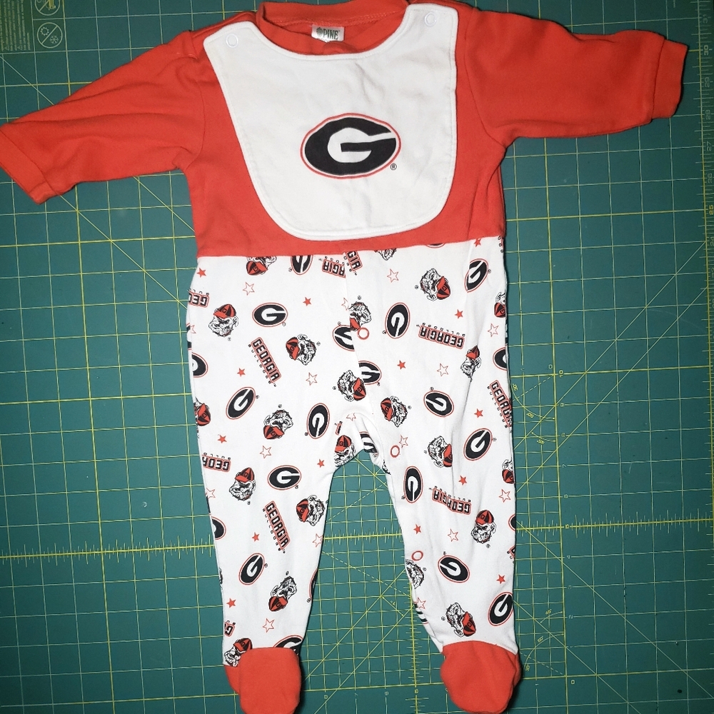 Georgia Bulldoga Onesie